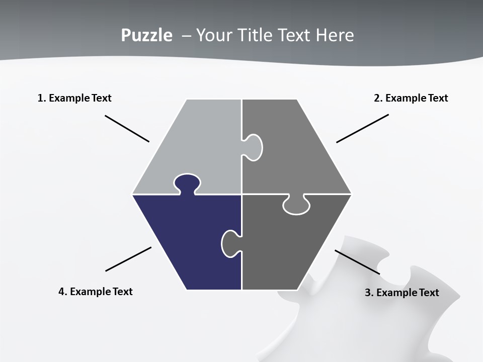 Generated Puzzle Dots PowerPoint Template