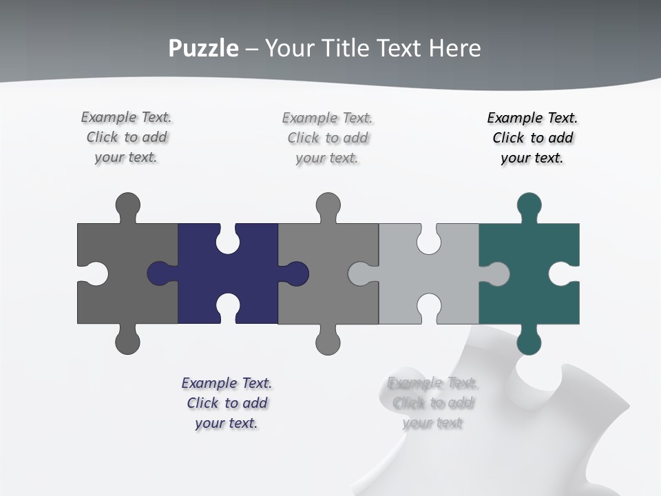 Generated Puzzle Dots PowerPoint Template