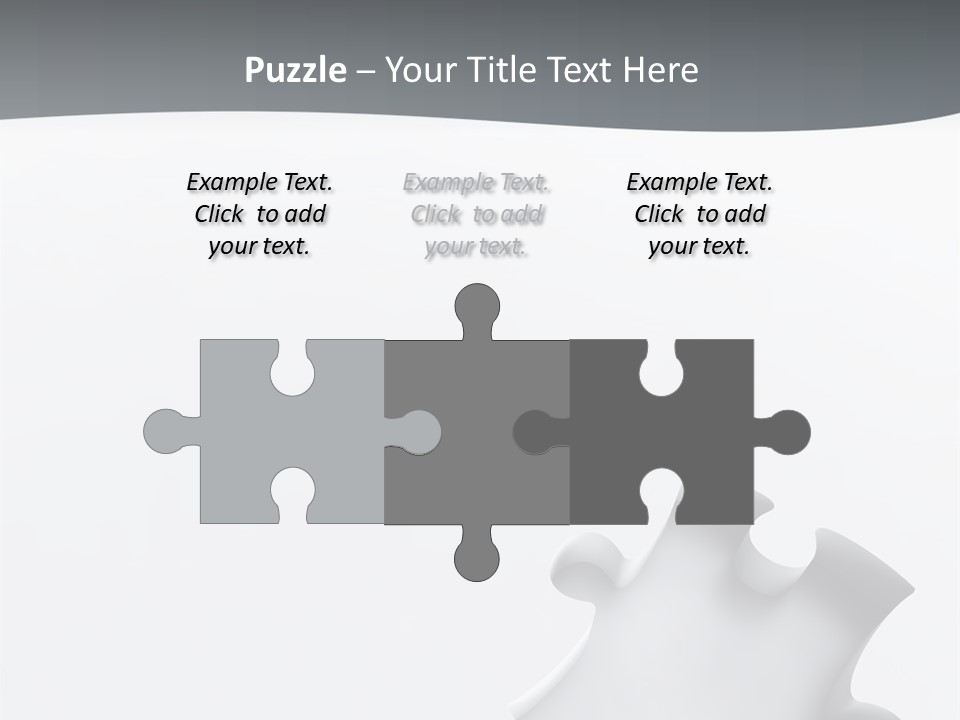 Generated Puzzle Dots PowerPoint Template