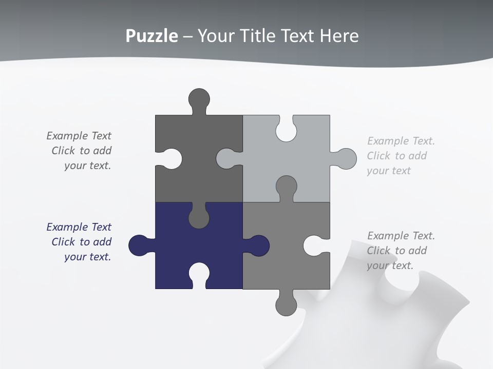 Generated Puzzle Dots PowerPoint Template