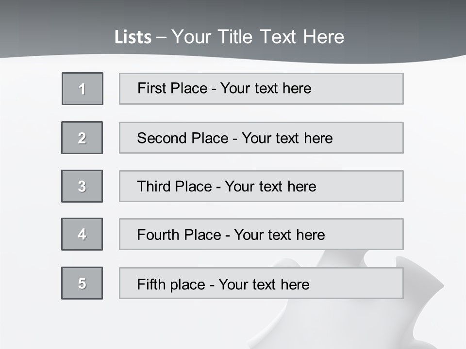 Generated Puzzle Dots PowerPoint Template