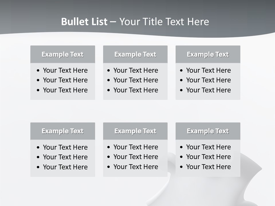 Generated Puzzle Dots PowerPoint Template