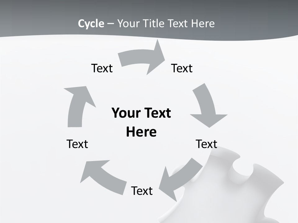 Generated Puzzle Dots PowerPoint Template