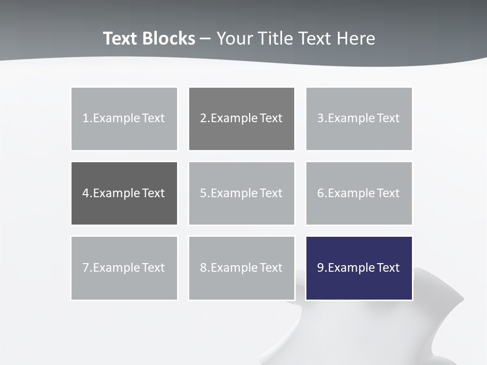 Generated Puzzle Dots PowerPoint Template