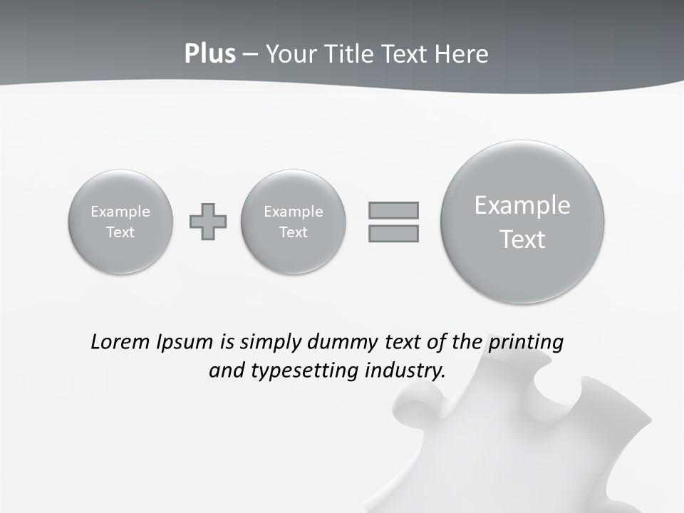 Generated Puzzle Dots PowerPoint Template