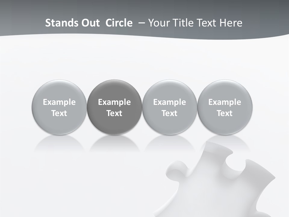 Generated Puzzle Dots PowerPoint Template