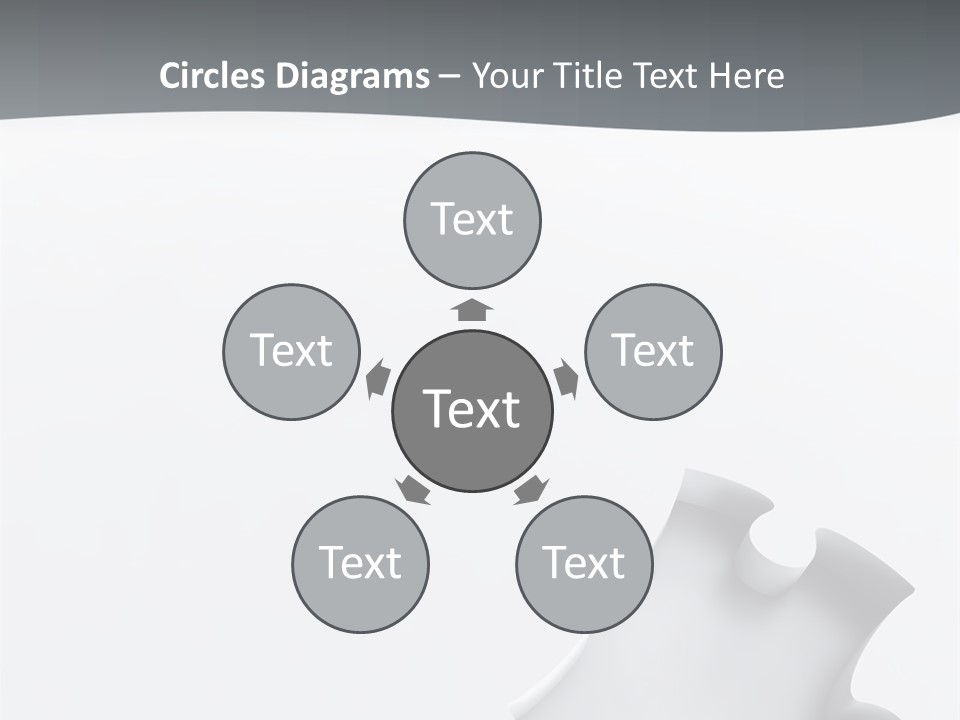Generated Puzzle Dots PowerPoint Template