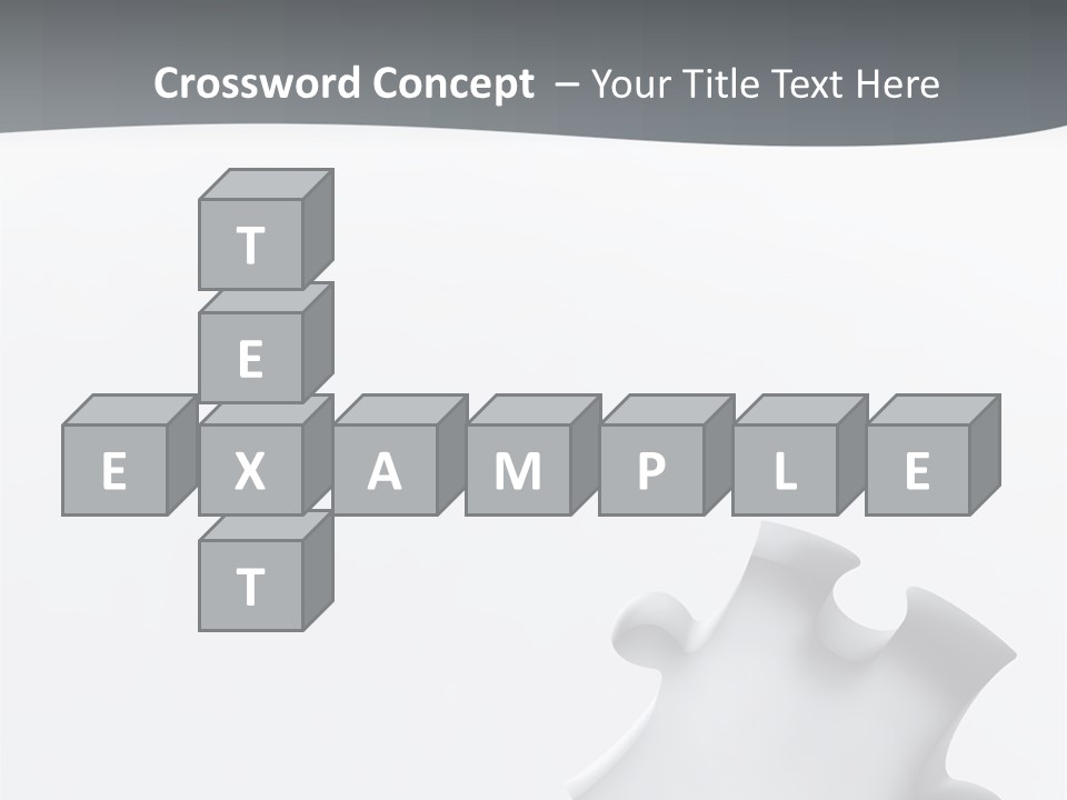Generated Puzzle Dots PowerPoint Template