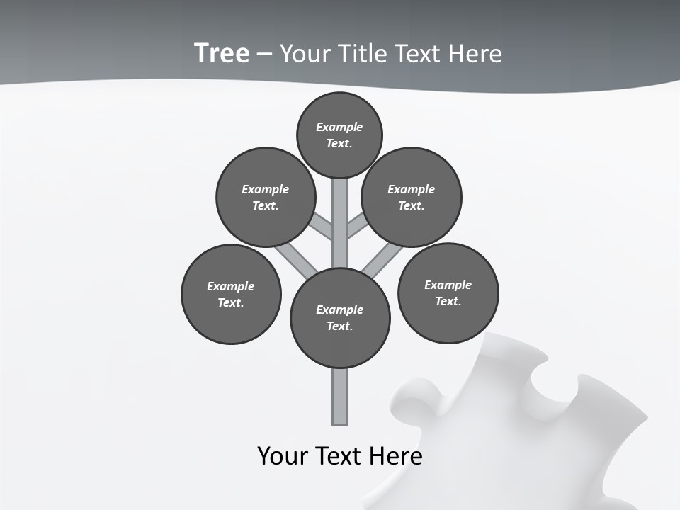 Generated Puzzle Dots PowerPoint Template
