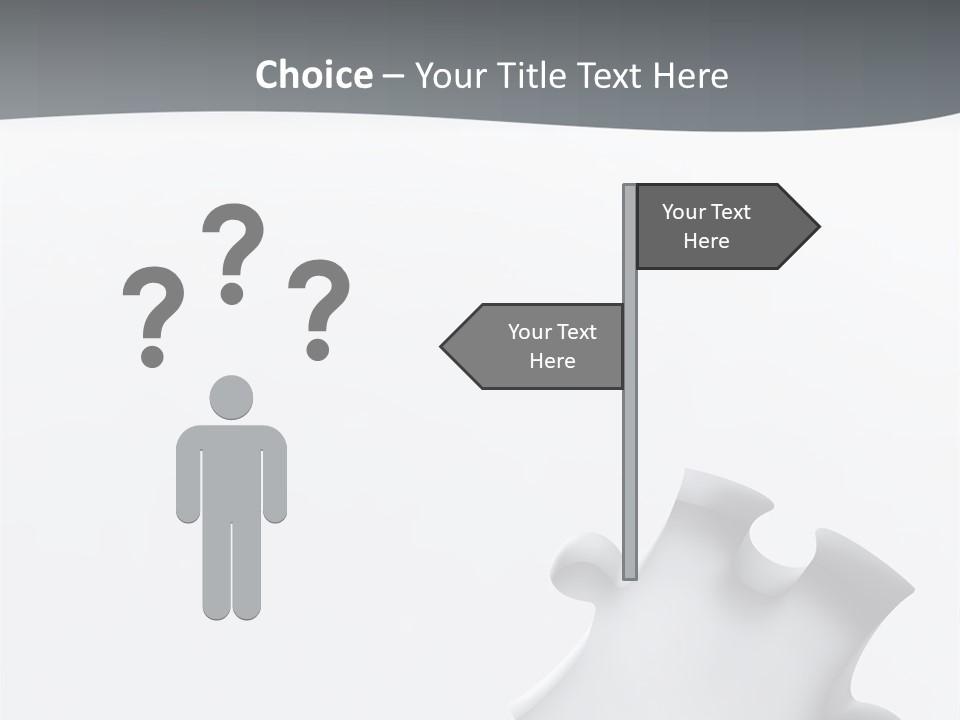 Generated Puzzle Dots PowerPoint Template