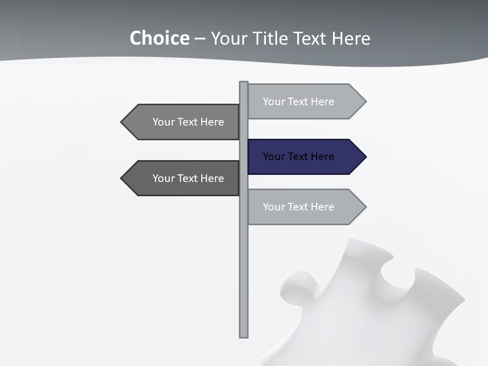 Generated Puzzle Dots PowerPoint Template
