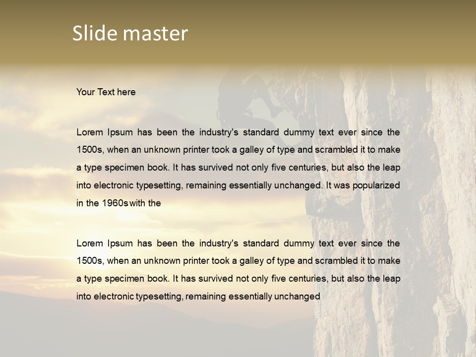 Natural Sport Young PowerPoint Template