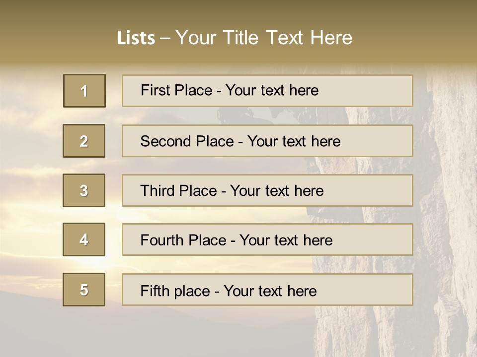 Natural Sport Young PowerPoint Template