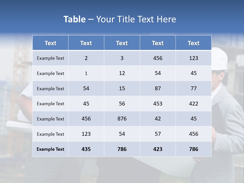 Profession Build People PowerPoint Template