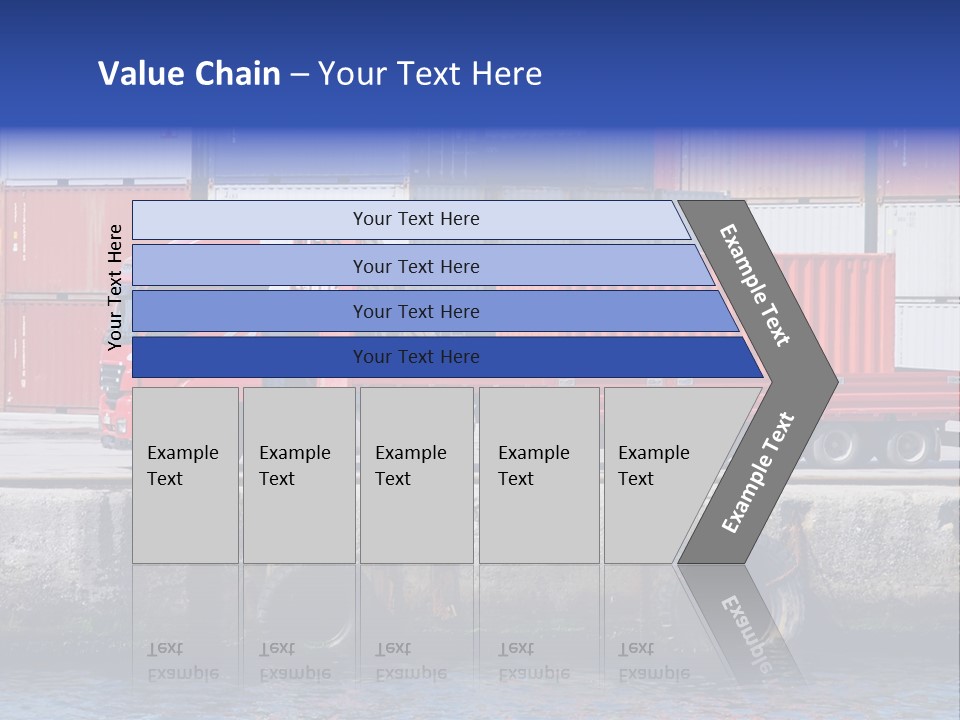 A Red Truck Is Parked Next To A Body Of Water PowerPoint Template