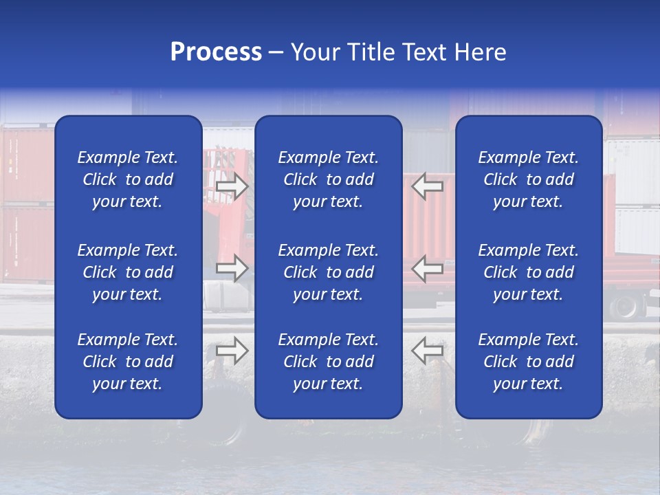 A Red Truck Is Parked Next To A Body Of Water PowerPoint Template
