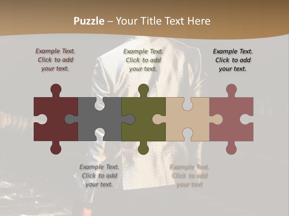 Childhood Torn Bear PowerPoint Template