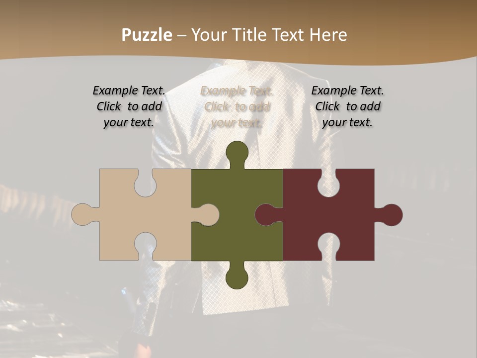 Childhood Torn Bear PowerPoint Template