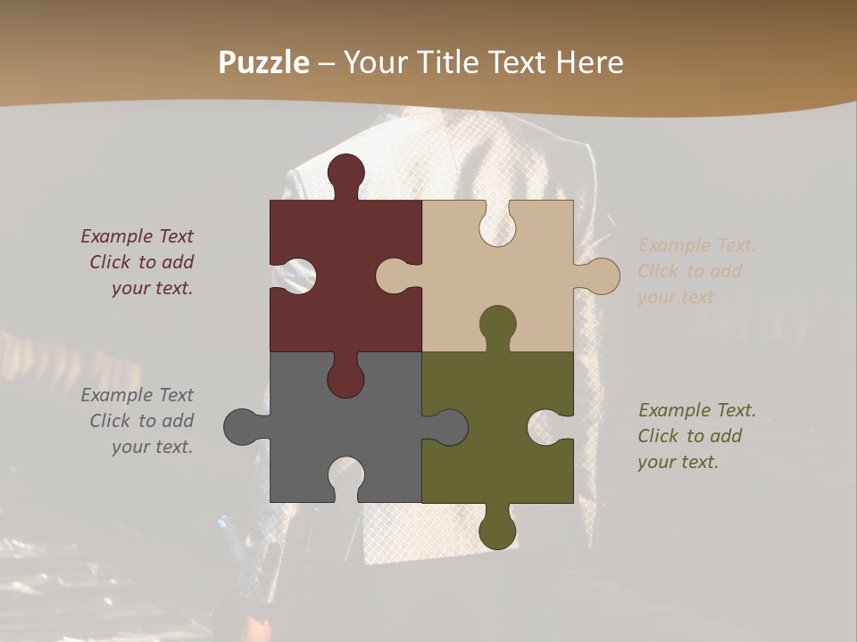 Childhood Torn Bear PowerPoint Template