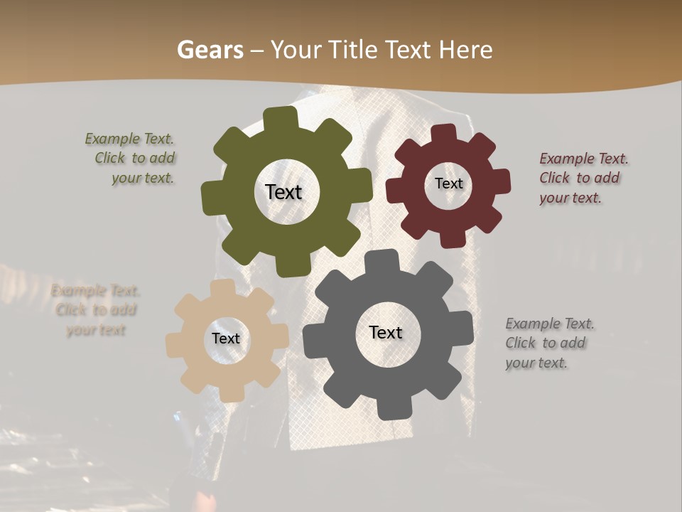 Childhood Torn Bear PowerPoint Template