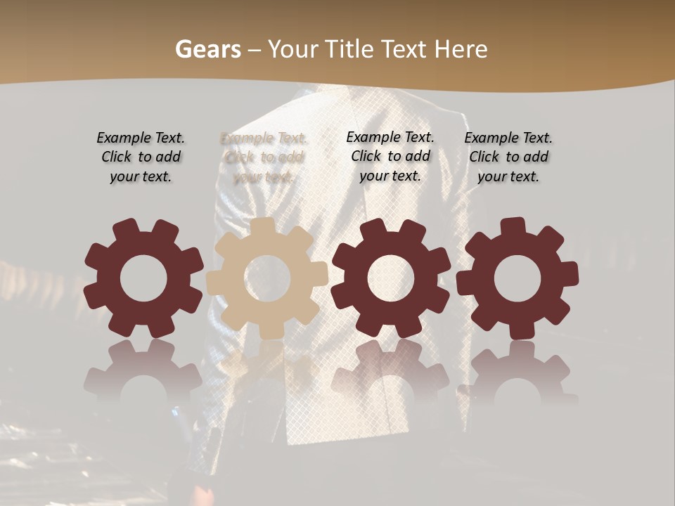 Childhood Torn Bear PowerPoint Template