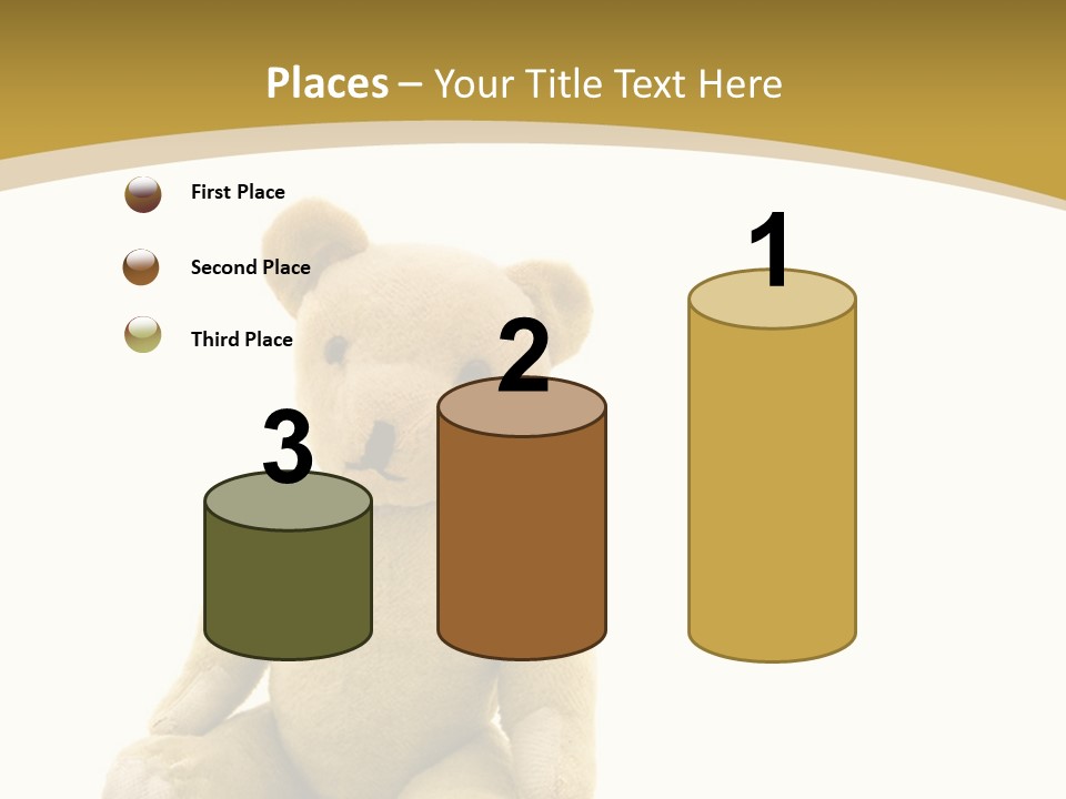 Childhood Torn Bear PowerPoint Template