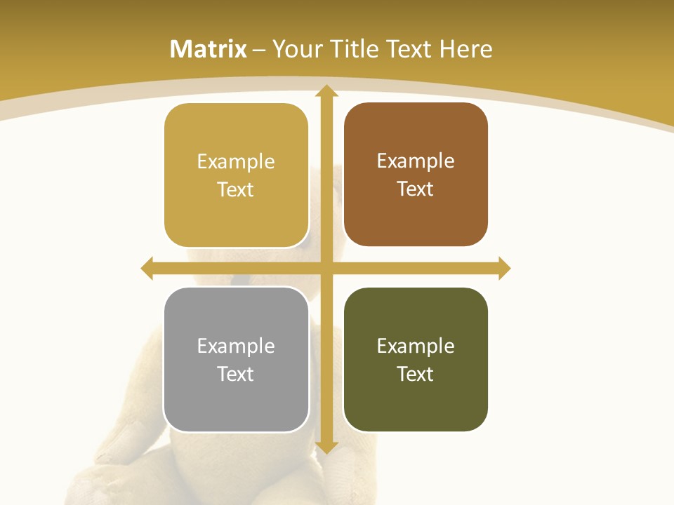 Childhood Torn Bear PowerPoint Template