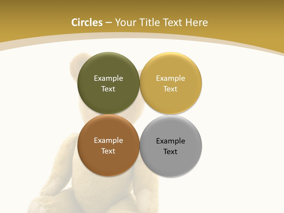 Childhood Torn Bear PowerPoint Template