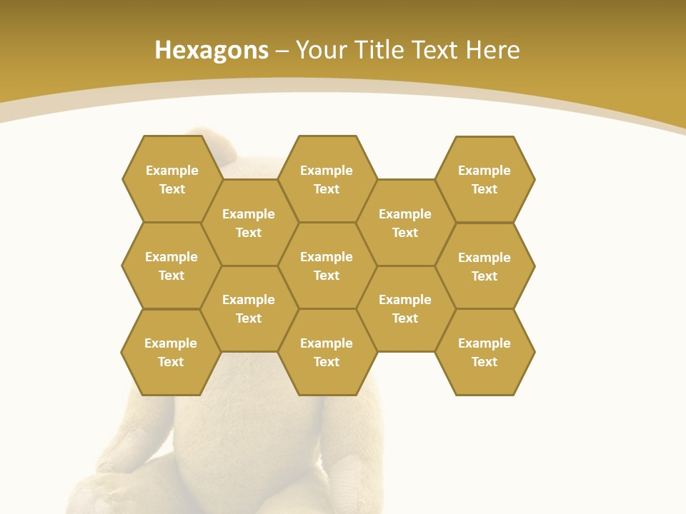 Childhood Torn Bear PowerPoint Template