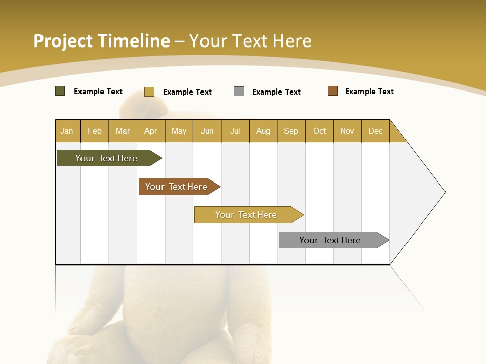 Childhood Torn Bear PowerPoint Template