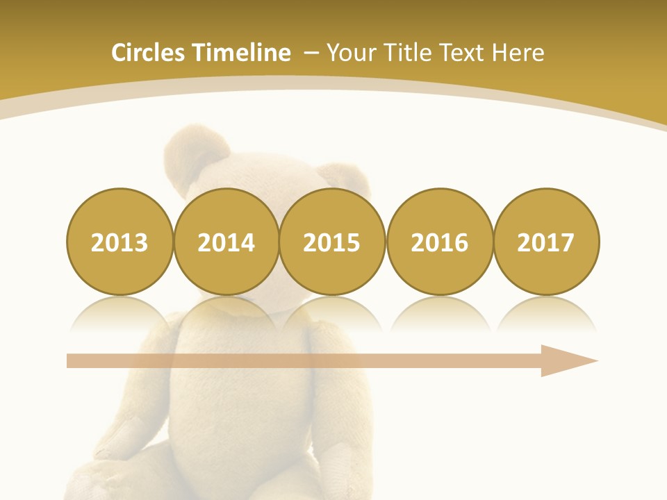 Childhood Torn Bear PowerPoint Template