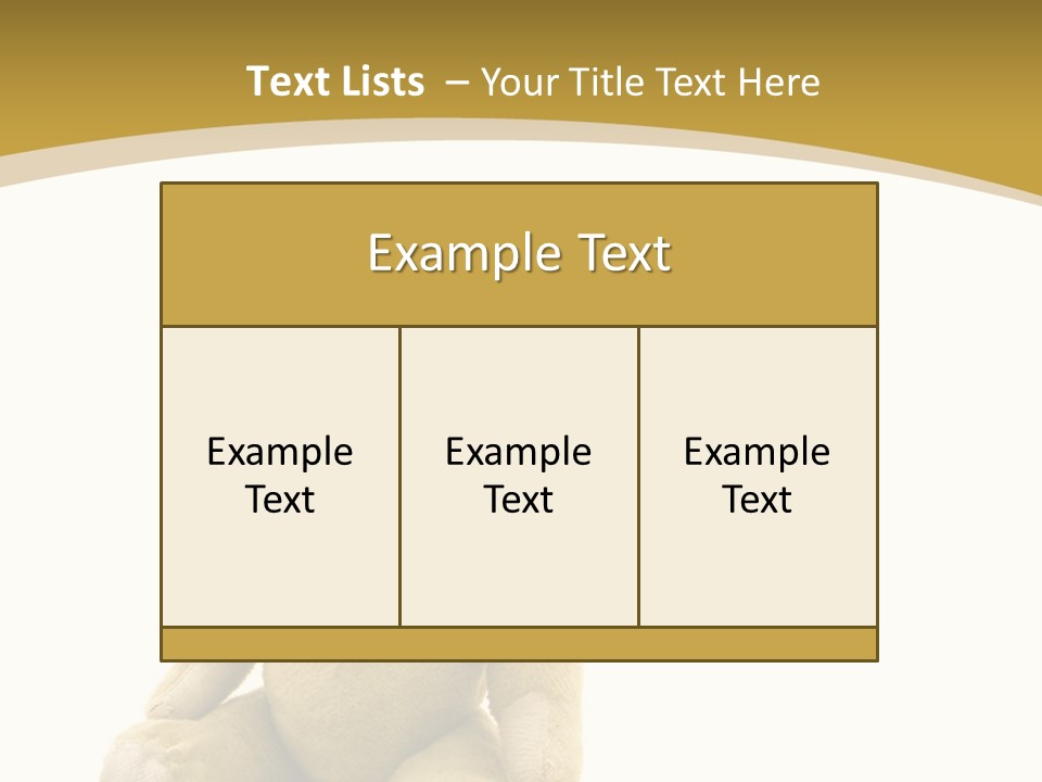 Childhood Torn Bear PowerPoint Template