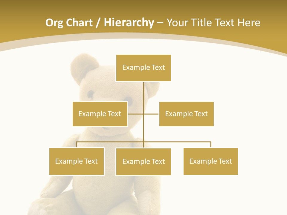 Childhood Torn Bear PowerPoint Template