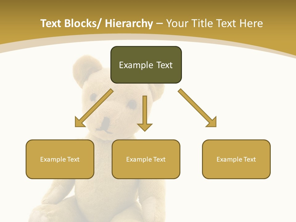 Childhood Torn Bear PowerPoint Template