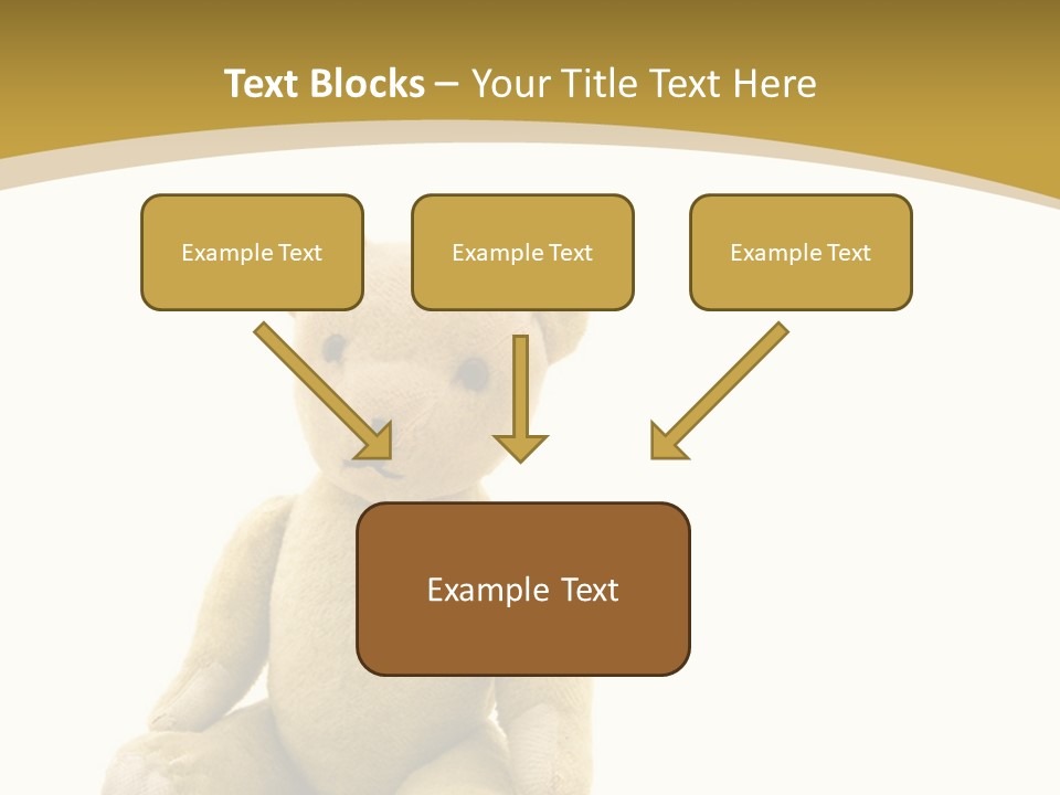 Childhood Torn Bear PowerPoint Template