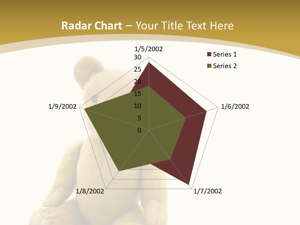 Childhood Torn Bear PowerPoint Template