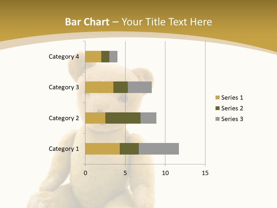 Childhood Torn Bear PowerPoint Template