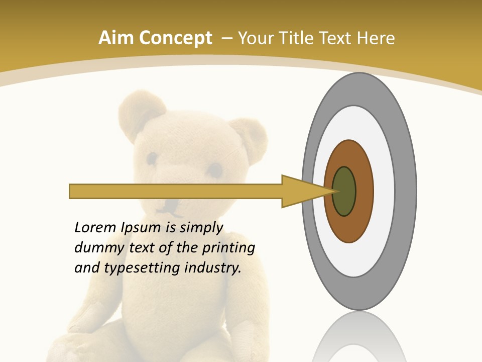 Childhood Torn Bear PowerPoint Template