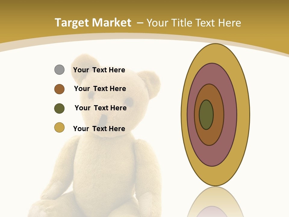 Childhood Torn Bear PowerPoint Template
