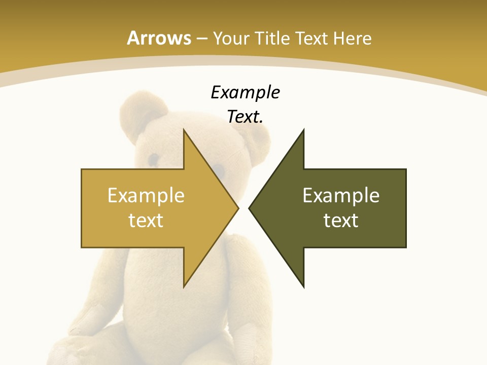 Childhood Torn Bear PowerPoint Template