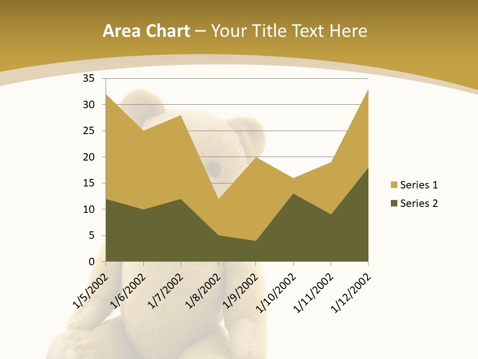 Childhood Torn Bear PowerPoint Template