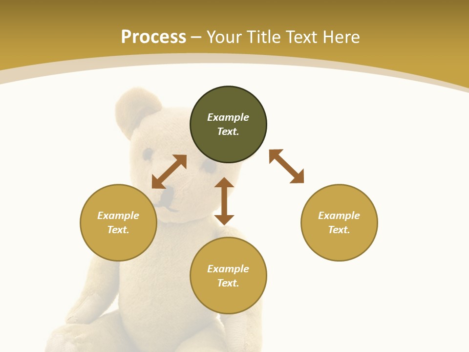 Childhood Torn Bear PowerPoint Template