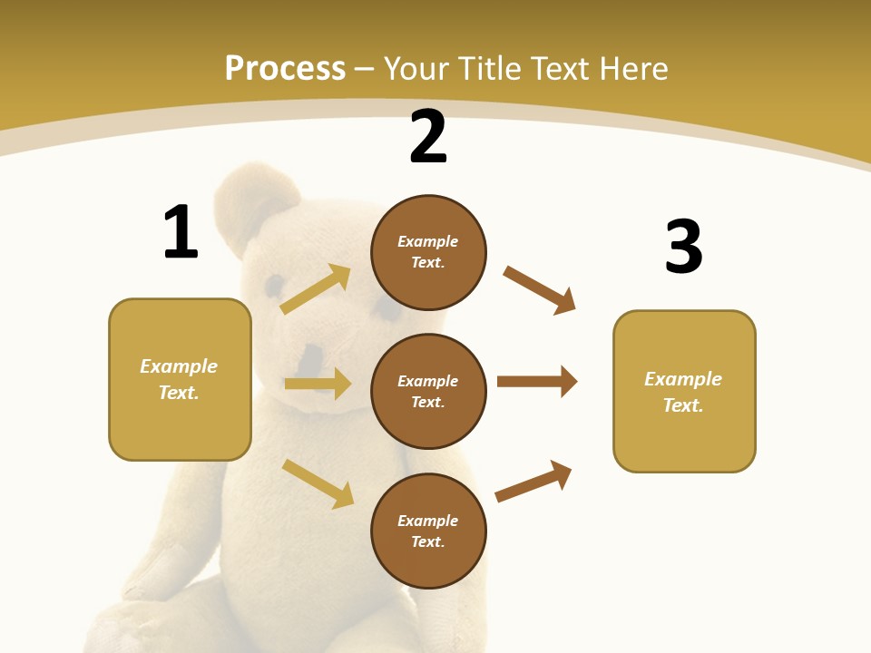 Childhood Torn Bear PowerPoint Template