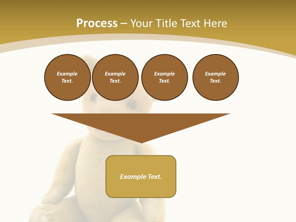 Childhood Torn Bear PowerPoint Template