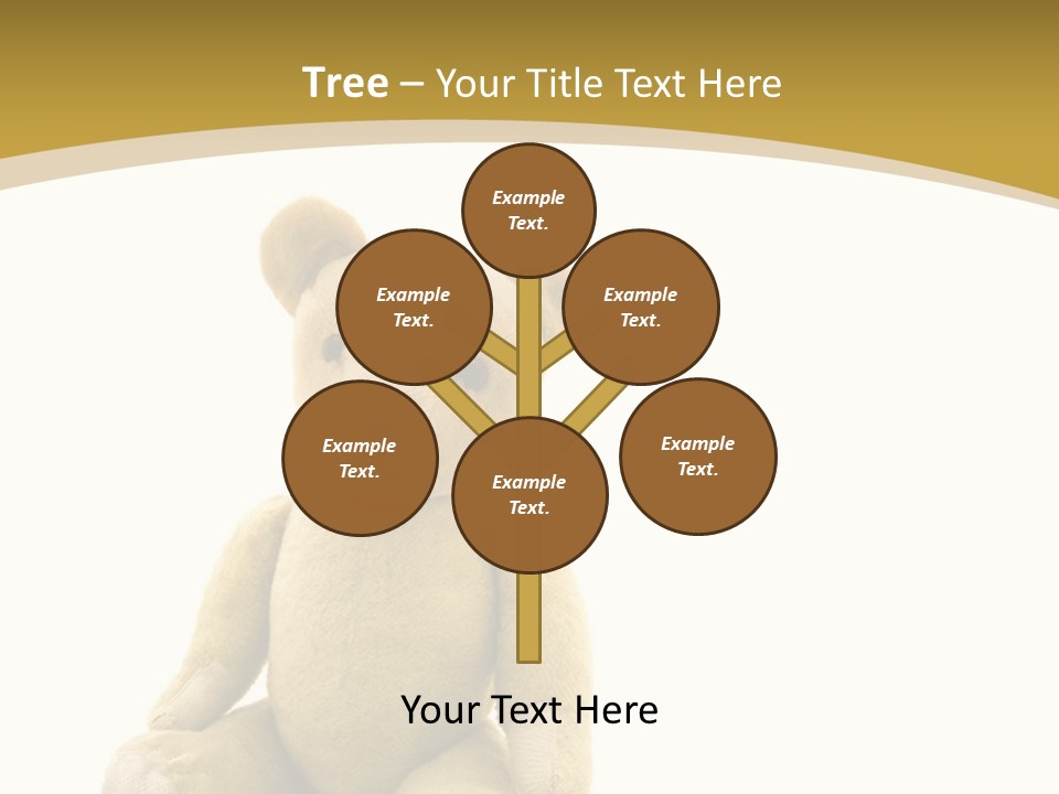 Childhood Torn Bear PowerPoint Template