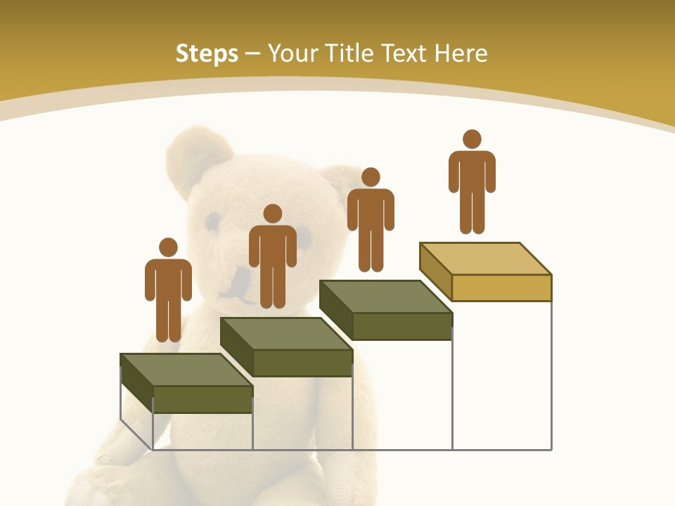 Childhood Torn Bear PowerPoint Template