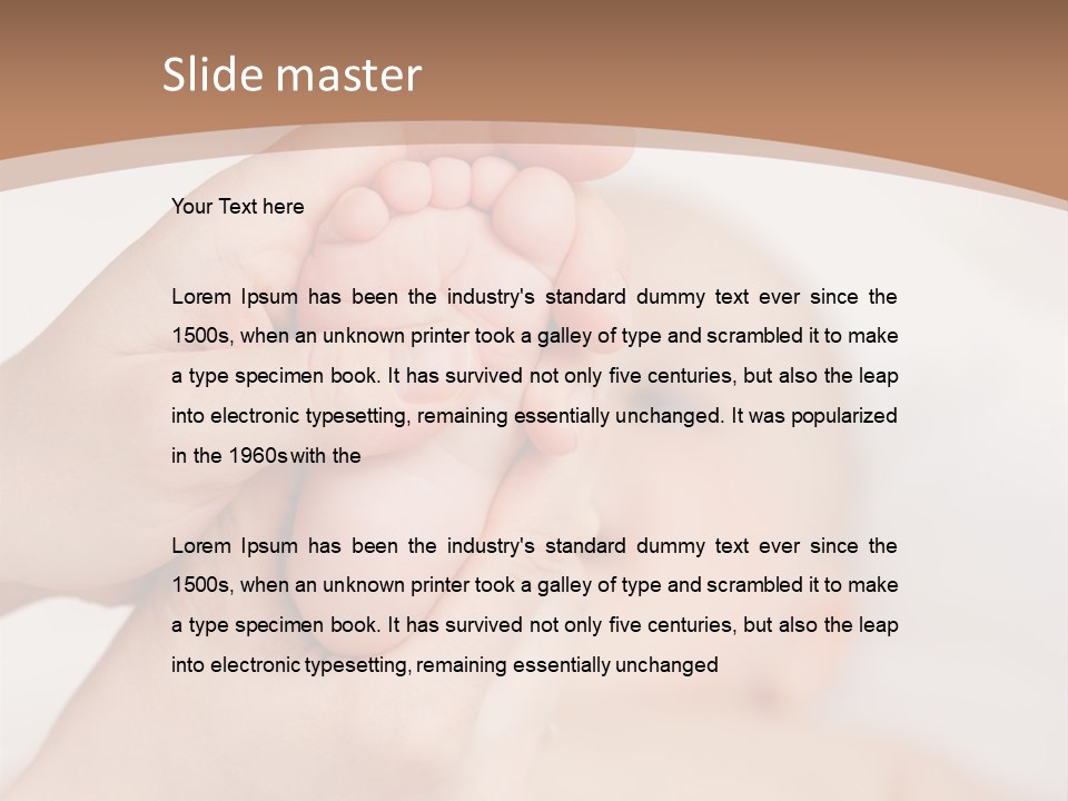 Lying Leg Family PowerPoint Template