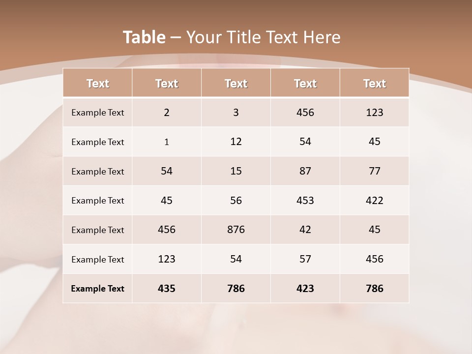 Lying Leg Family PowerPoint Template