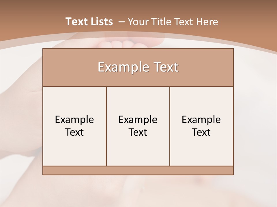 Lying Leg Family PowerPoint Template