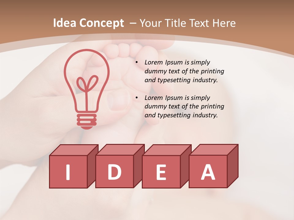 Lying Leg Family PowerPoint Template